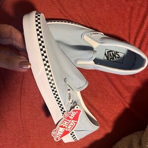 Slip in checkered vans